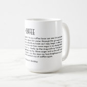 Poem voor de ochtendkop koffie koffiemok (Voorkant rechts)