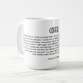 Poem voor de ochtendkop koffie koffiemok (Voorkant links)