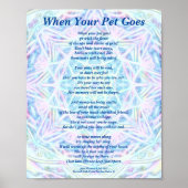 Poem: Vrouw Pet Loss Sympathie PBP Poster Matte (Voorkant)