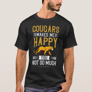 Poema Berg Leeuw Dier Kat Hoofd Schattig Wildekat T-shirt