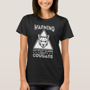 Poema Berg Leeuw Dier Kat Hoofd Schattige Wilde K T-shirt