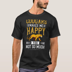 Poema Berg Leeuw Dier Kat Hoofd Schattige Wildeka T-shirt