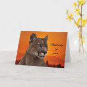 Poema bij zonsondergang kaart (Gele Bloem)