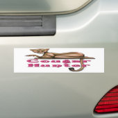 Poema jager bumpersticker (Op auto)