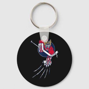 Poema Leeuw Beest IJshockey Keeper Kat Origineel G Sleutelhanger