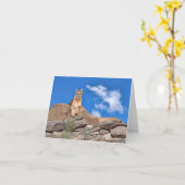 Poema op wacht kaart (Gele Bloem)