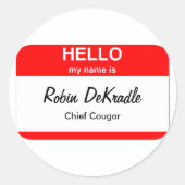 poema ronde sticker (Voorkant)