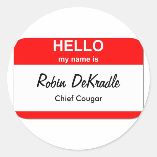 poema ronde sticker (Voorkant)