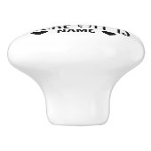Poep. Daar is het! Grappig Keramische Knop (Zijkant)