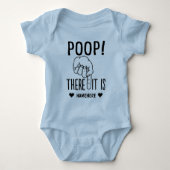 Poep. Daar is het! Grappig Romper (Voorkant)