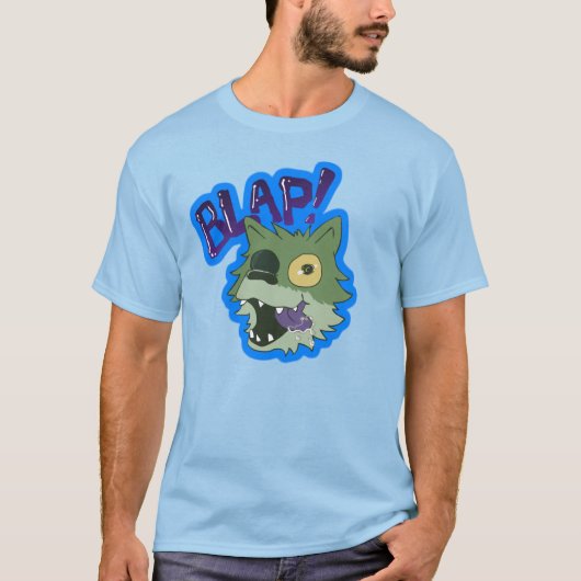 Poep de Zombie Wolf Pup - BLAP! T-shirt (Voorkant)