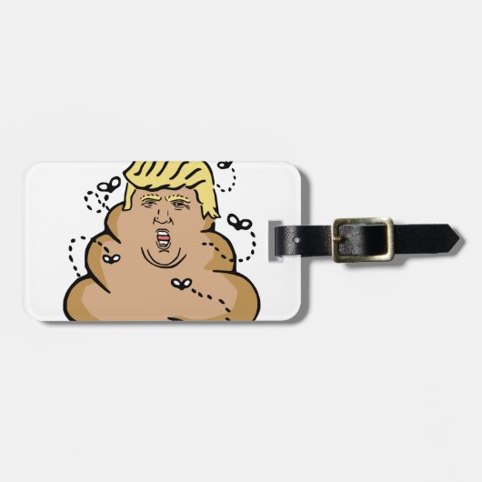 poep donald trump bagagelabel (Voorkant horizontaal)