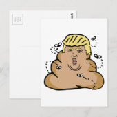poep donald trump briefkaart (Voorkant / Achterkant)