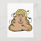 poep donald trump briefkaart (Voorkant)