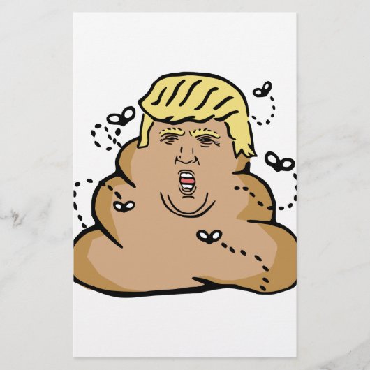 poep donald trump briefpapier (Voorkant)