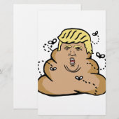 poep donald trump briefpapier (Voorkant / Achterkant)