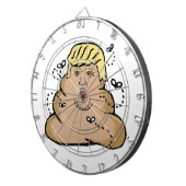 poep donald trump dartbord (Voorkant Rechts)