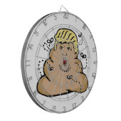 poep donald trump dartbord (Voorkant Links)
