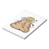poep donald trump notitieblok (Linkerzijde)