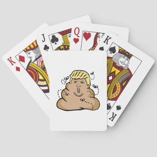 poep donald trump pokerkaarten (Achterkant)