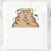 poep donald trump rechthoekige sticker (Tas)