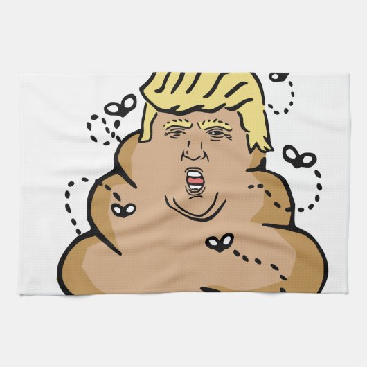 poep donald trump theedoek (Horizontaal)