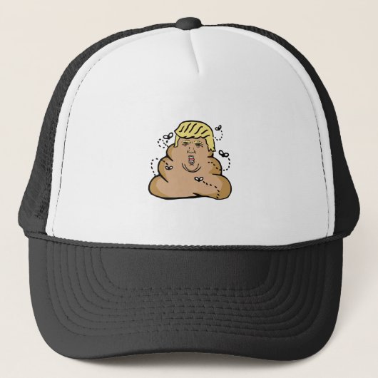 poep donald trump trucker pet (Voorkant)