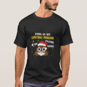 Poep Emoji Dit is mijn kerstpojama - pyjama T-shirt (Voorkant)