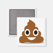 Poep Emoji Emoticon Grappige Koelkast Magneet (Voorkant / Achterkant)