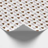 poep emoji en toiletpapier cadeaupapier (Hoek)