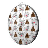 poep emoji en toiletpapier dartbord (Voorkant Rechts)