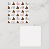 poep emoji en toiletpapier informatiekaartje (Voorkant / Achterkant)