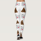 poep emoji en toiletpapier leggings (Achterkant)