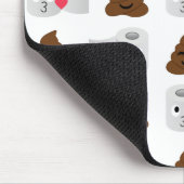 poep emoji en toiletpapier muismat (Hoek)