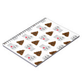 poep emoji en toiletpapier notitieboek (Linkerzijde)
