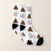 poep emoji en toiletpapier sokken (Paar)