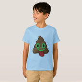 Poep emoji Lucky Green St Patrick's Day Iers grapp T-shirt (Voorkant volledig)