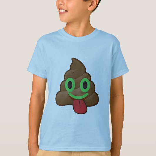 Poep emoji Lucky Green St Patrick's Day Iers grapp T-shirt (Voorkant)