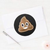 Poep emoji-stickers ronde sticker (Envelop)