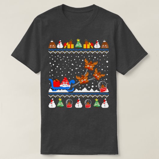 Poep Emoji Sweater T-shirt (Design voorkant)