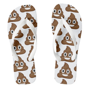 poep emoji teenslippers sandalen schoenen