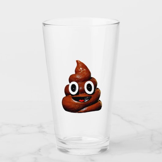 Poep, emoji, tumbler 🥃 (Voorkant)