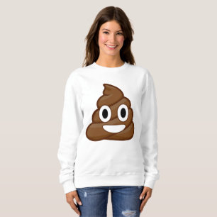 poep emoji womens sweatshirt