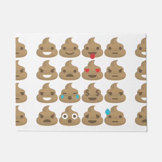 Poep Emoji's Deurmat (Voorkant)