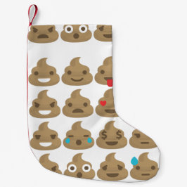 Poep emoji's Kerstmis kous Kleine Kerstsok
