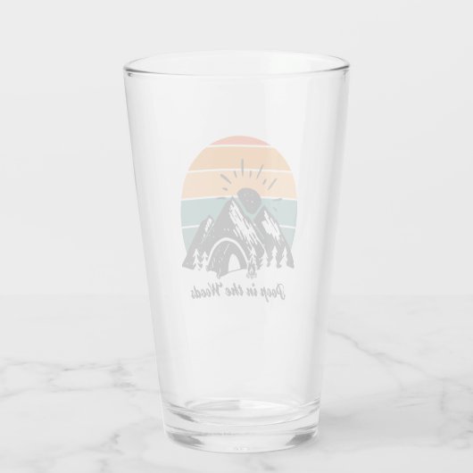 Poep in de Bossen Glas (Achterkant)