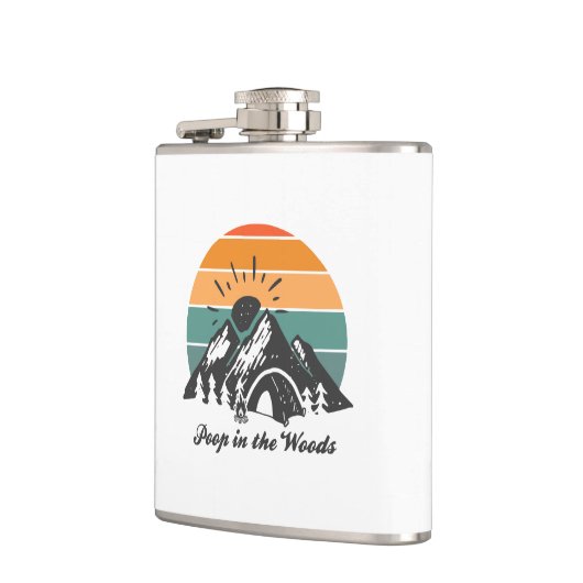 Poep in de Bossen Heupfles (Links)