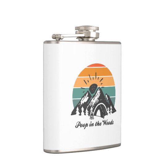 Poep in de Bossen Heupfles (Rechts)