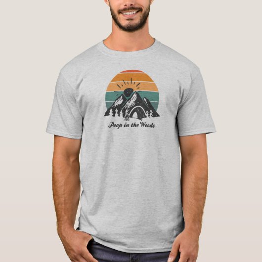 Poep in de Bossen T-shirt (Voorkant)