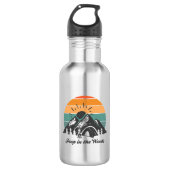 Poep in de Bossen Waterfles (Voorkant)